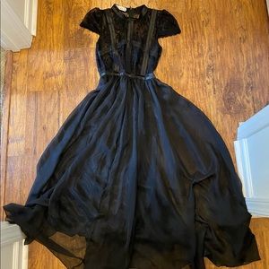 Gorgeous vintage style black lace dress.